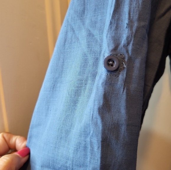 NWT Coof Andy 2XL Blue Mandarin Collar Tunic unisex - Picture 6 of 15